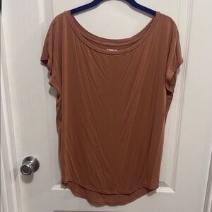 Express Brown Relaxed Fit Shirt